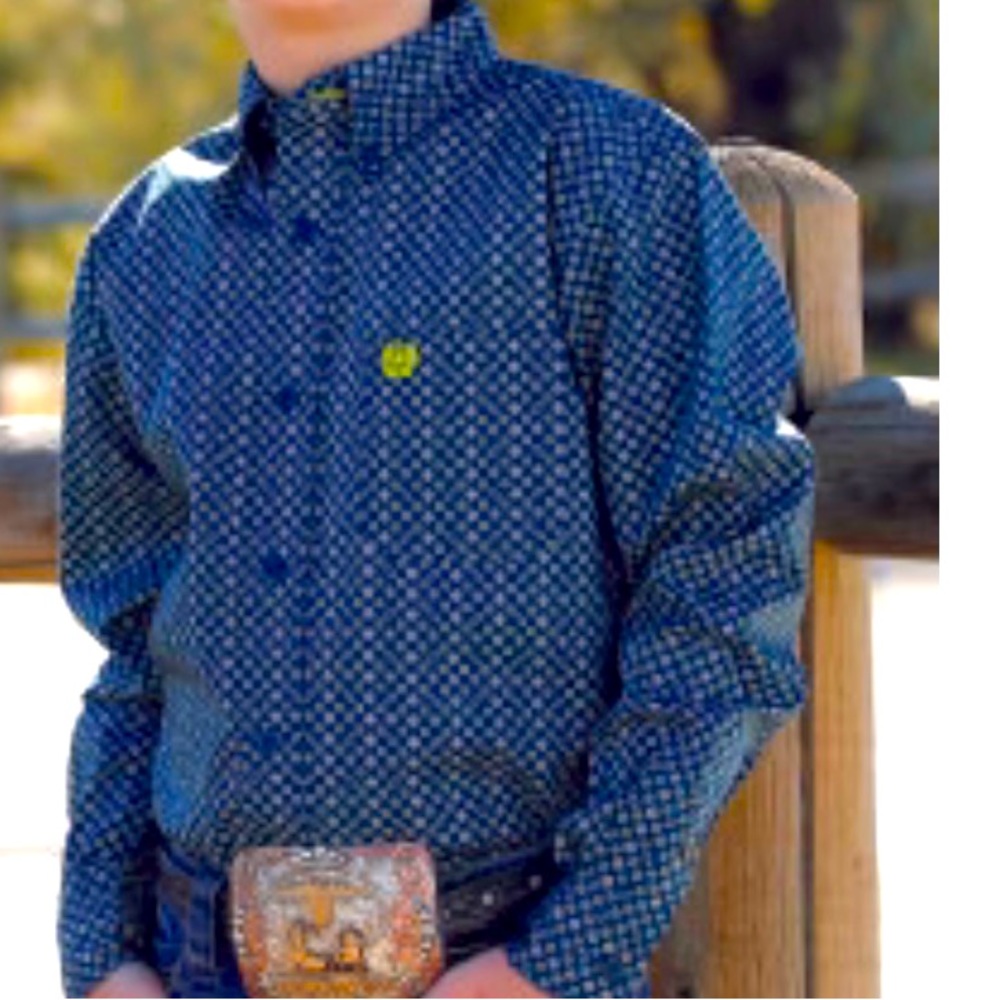Cinch Boys long sleeve button up shirt